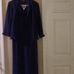 Violet Dress w Matching Sheer Jacket